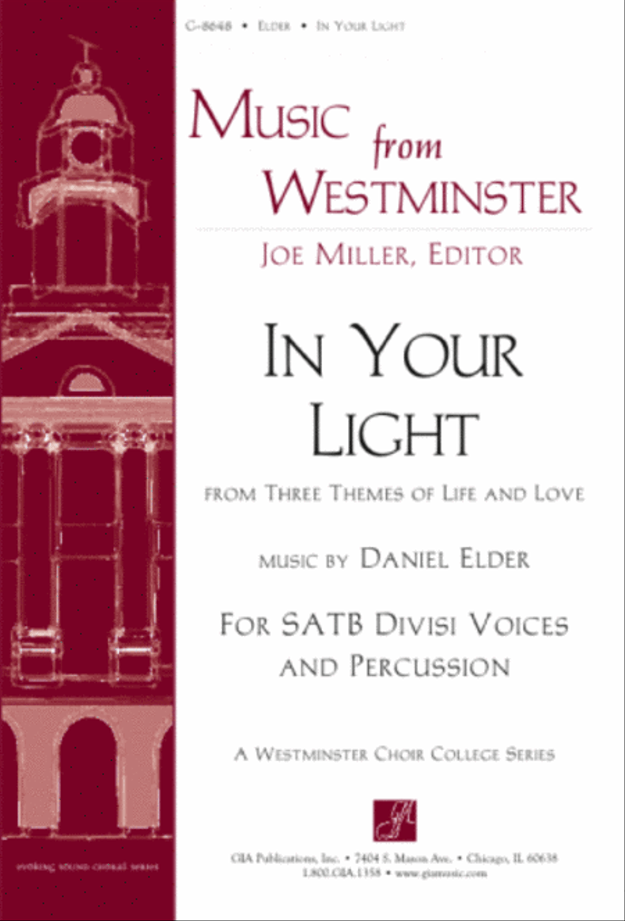 In Your Light - Instrument edition Percussion scores gallery preview page 1