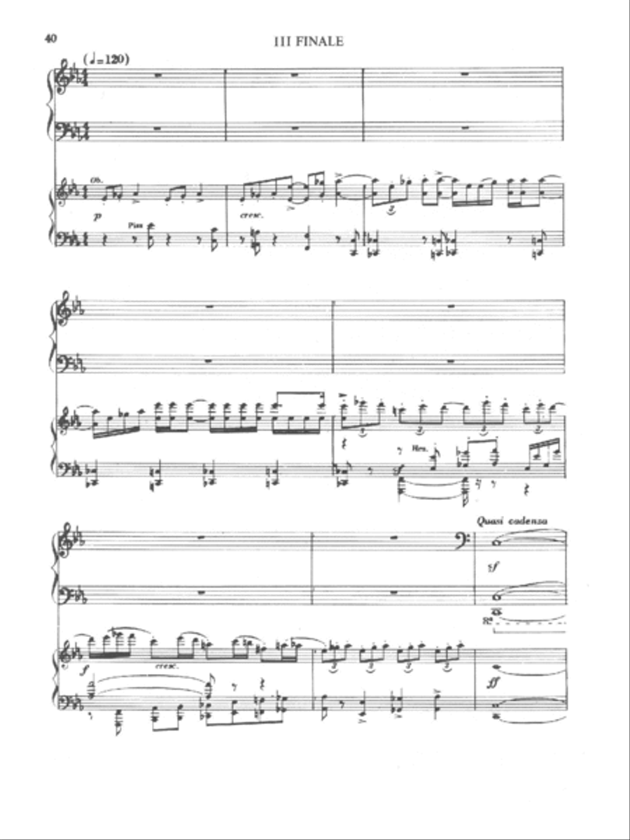 Concerto for Piano and Orchestra, Op. 9 (Two Pianos) 2 Pianos, 4-Hands scores gallery preview page 4