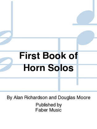 Book cover for First Book of Horn Solos