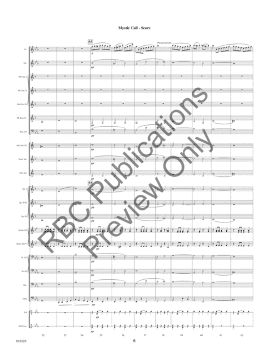 Mystic Call Mystic Call Concert Band scores gallery preview page 9