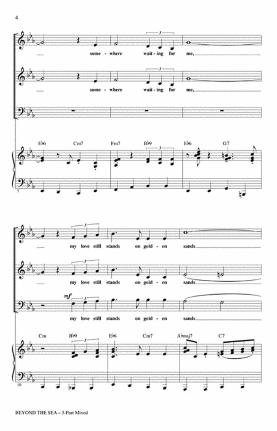 Beyond the Sea Beyond the Sea 3-Part scores gallery preview page 3