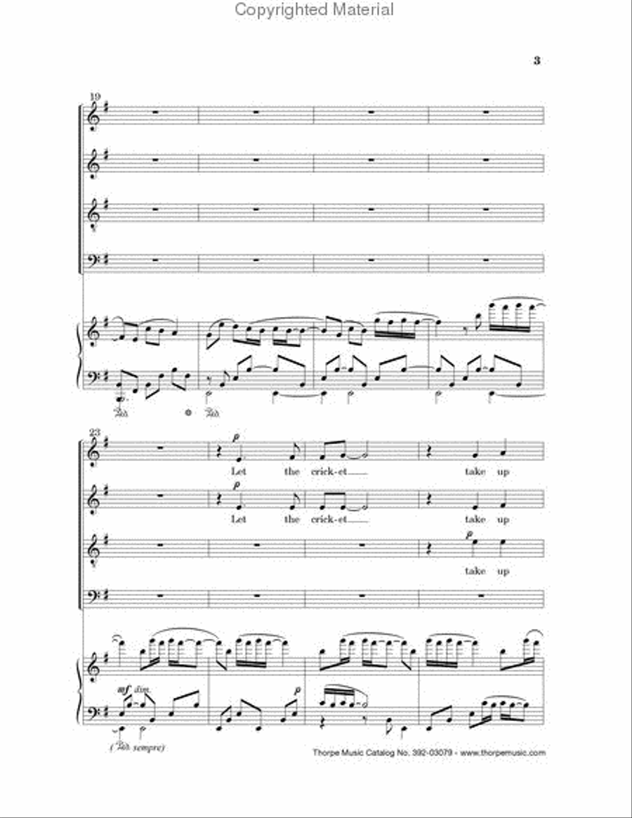 Let Evening Come Let Evening Come 4-Part scores gallery preview page 4