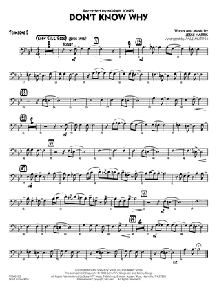Don't Know Why (arr. Paul Murtha) - Trombone 2