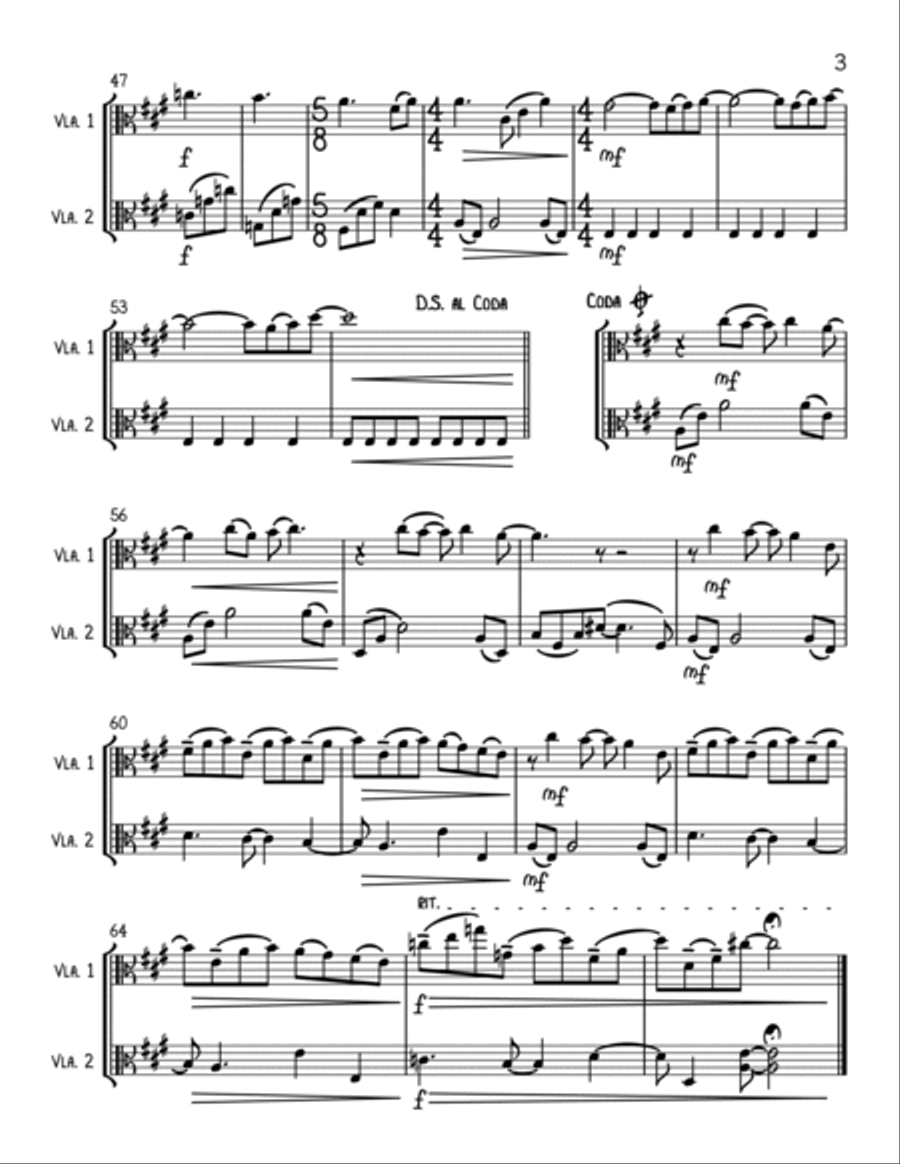 Here Comes The Sun String Duet scores gallery preview page 3