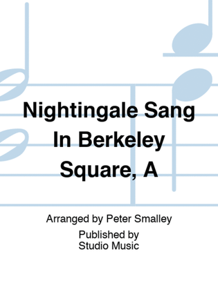 Book cover for Nightingale Sang In Berkeley Square, A