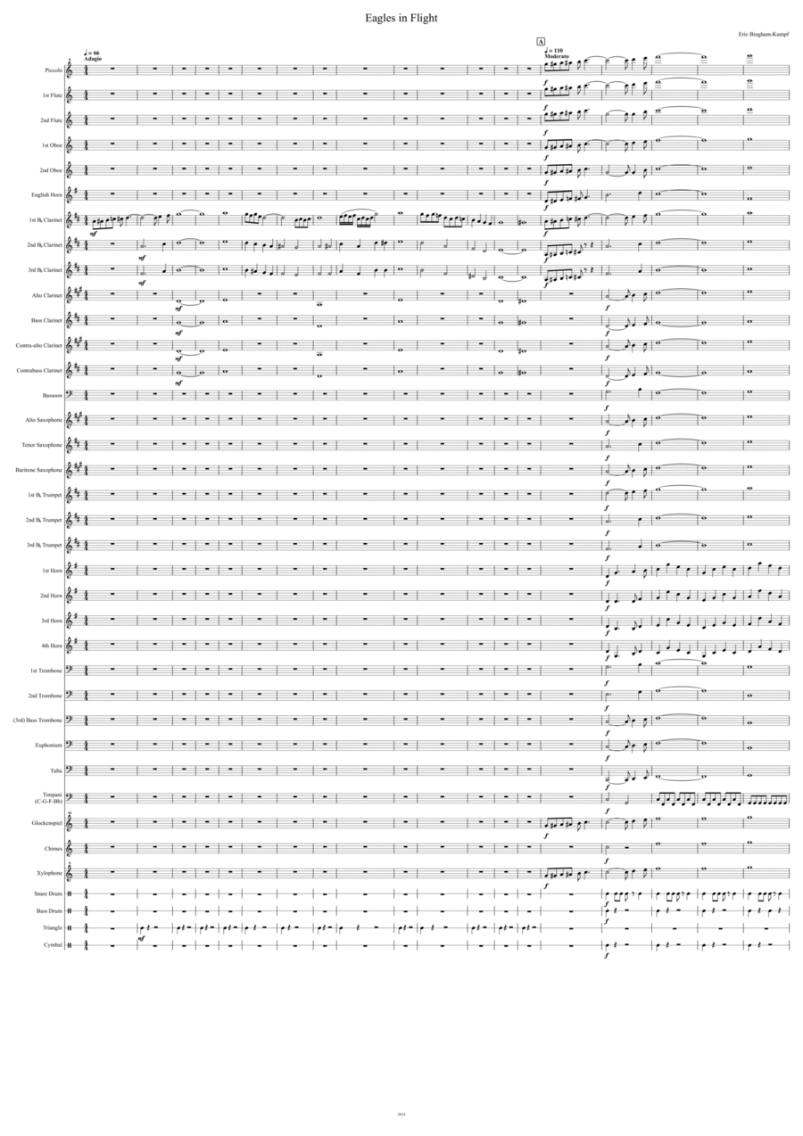 Eagles in Flight Eagles in Flight Concert Band scores gallery preview page 1