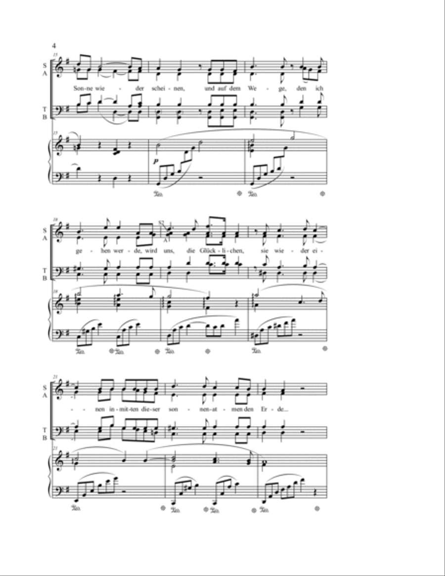 Morgen! Morgen! 4-Part scores gallery preview page 5