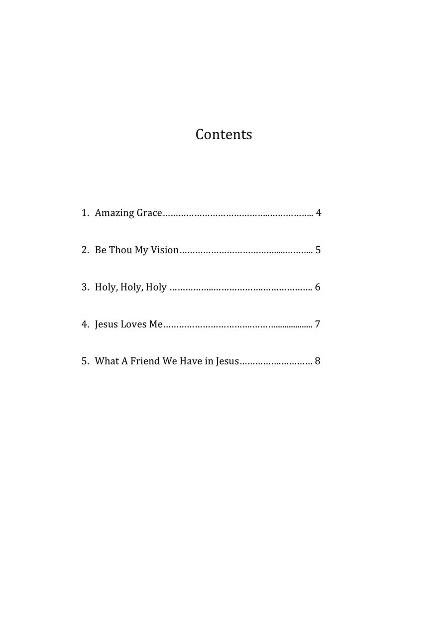 Easy Hymns (Volume 1) - 15 String Lap Harp 5-String Banjo scores gallery preview page 3