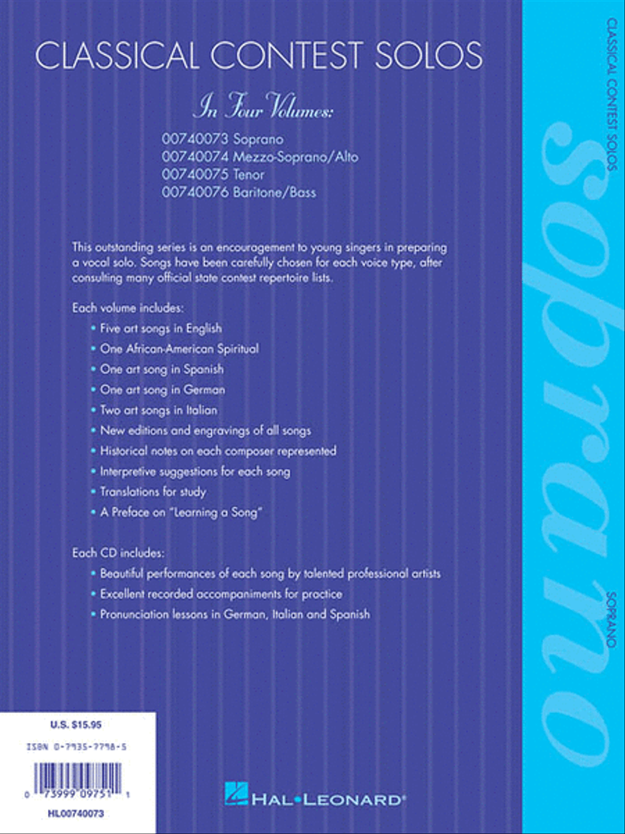Classical Contest Solos - Soprano Voice scores gallery preview page 2