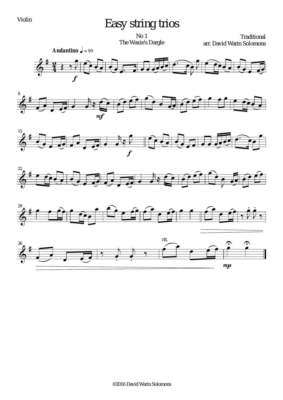 15 easy string trios String Trio scores gallery preview page 3