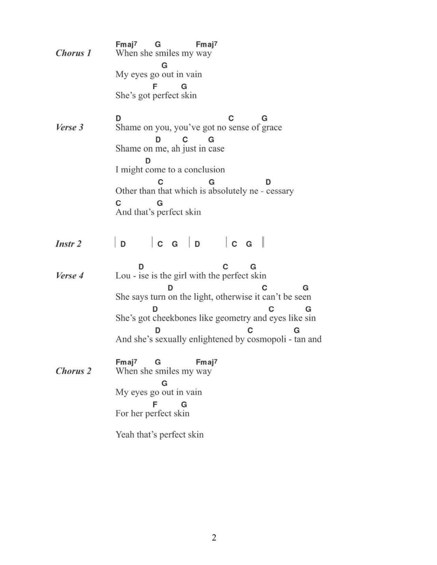 Perfect Skin Acoustic Guitar scores gallery preview page 2