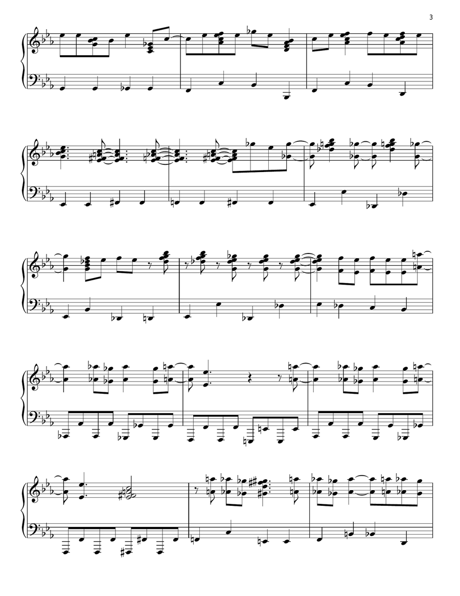 Boogie Woogie Santa Claus Piano Solo scores gallery preview page 3