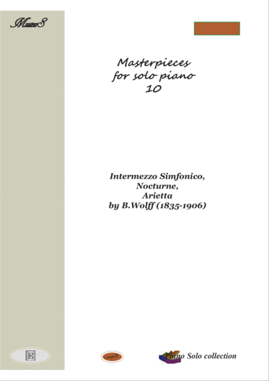 Masterpieces for solo piano 10 by Wolff Piano Solo scores gallery preview page 1