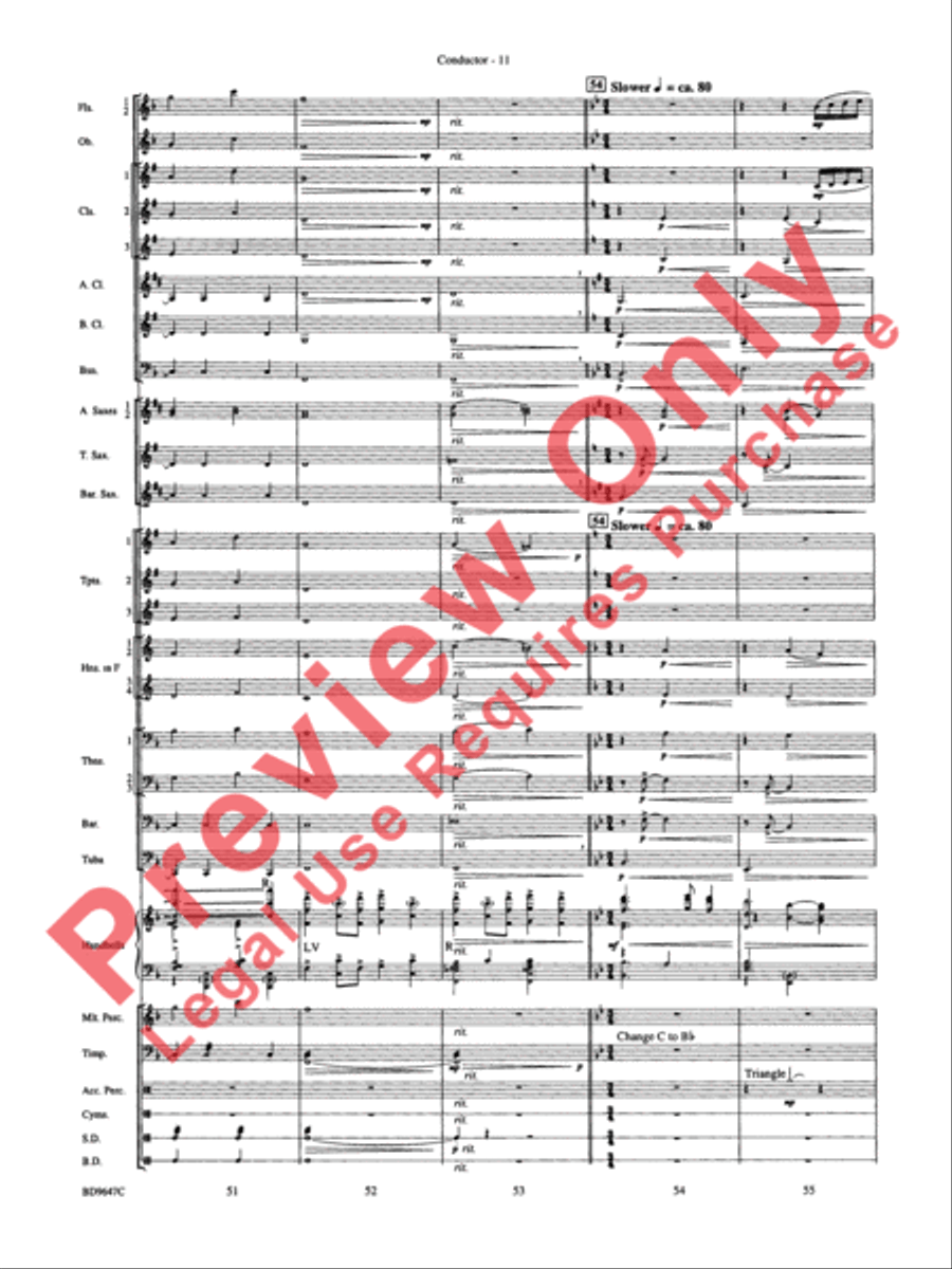 Tidings! (A Christmas Carol Fantasy) Concert Band scores gallery preview page 13