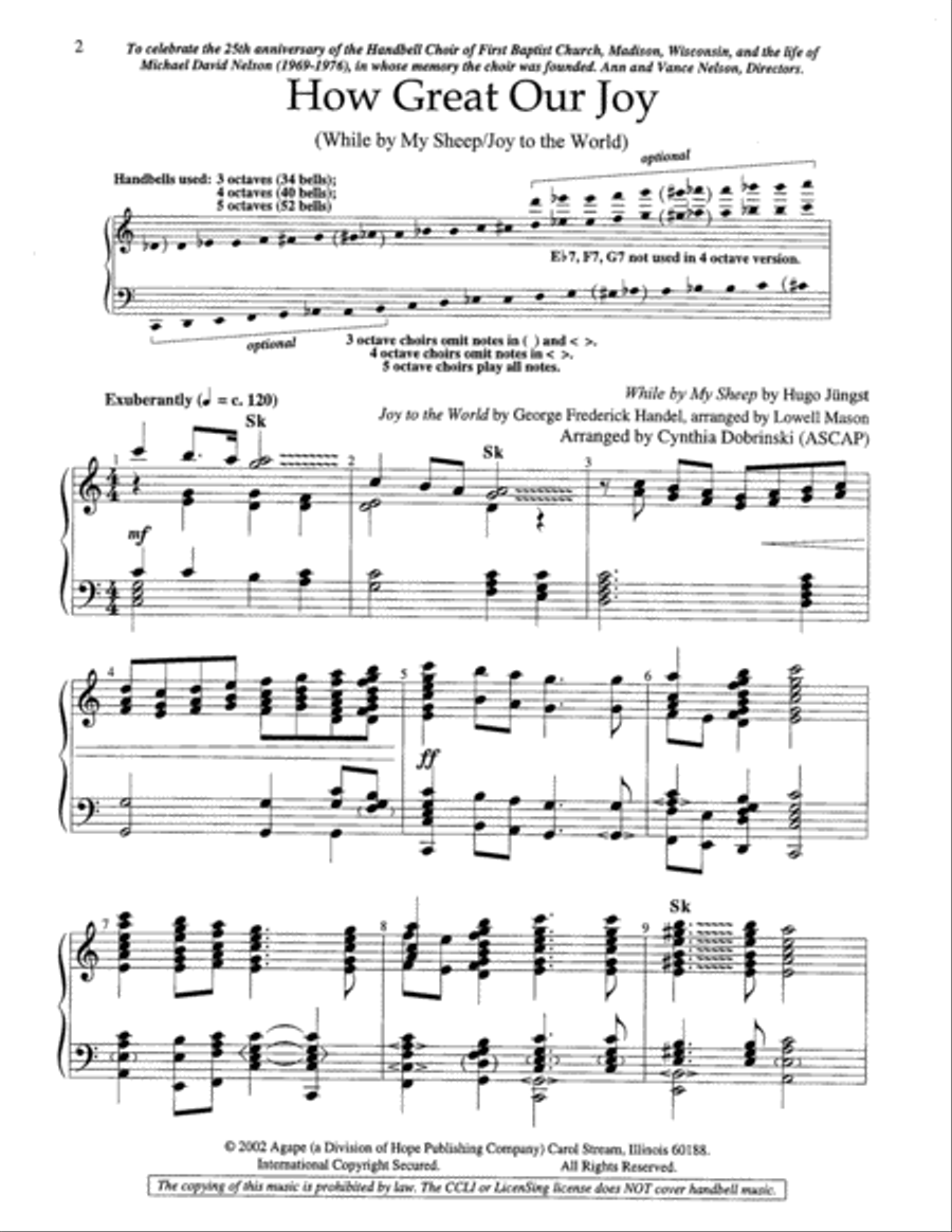 How Great Our Joy How Great Our Joy 5-Octaves scores gallery preview page 9