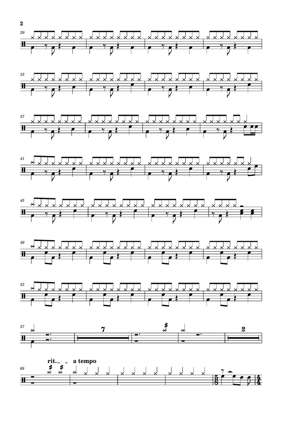 Strangers Like Me(R) Strangers Like Me(R) Drum Set scores gallery preview page 2
