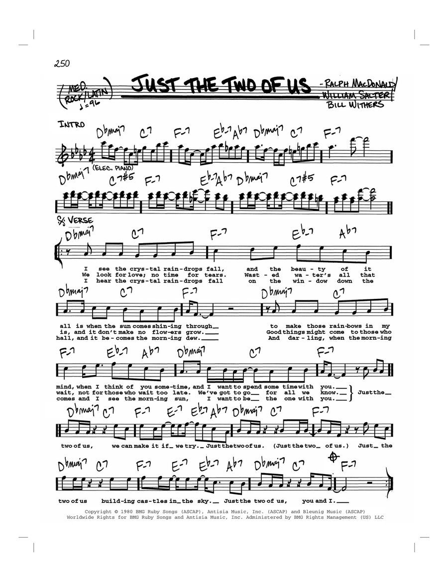 Just The Two Of Us Voice scores gallery preview page 1