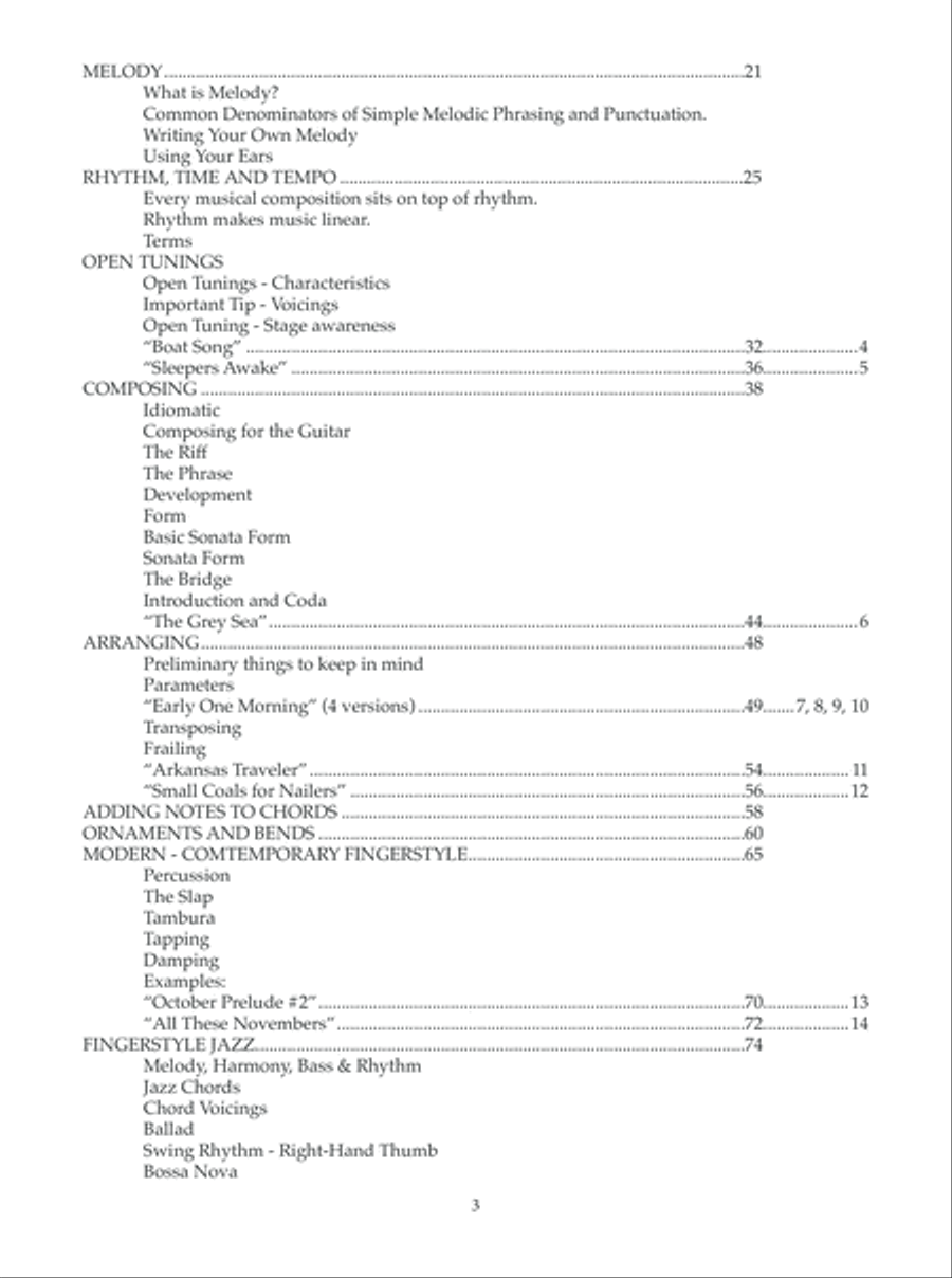 Fingerstyle Guitar Arranging, Composition and Performance Classical Guitar scores gallery preview page 4