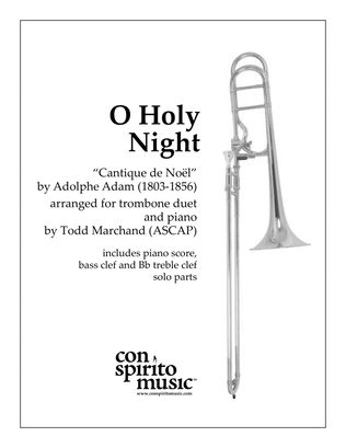 O Holy Night - trombone duet with piano