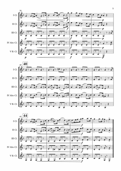 Il Canto degli Italiani (Inno di Mameli) Clarinet Choir arr. Adrian Wagner image number null