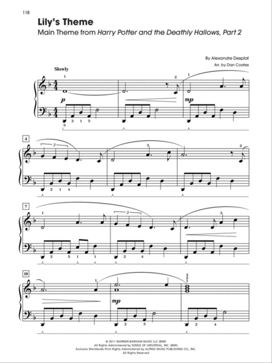 Harry Potter -- Sheet Music from the Complete Film Series Easy Piano scores gallery preview page 5