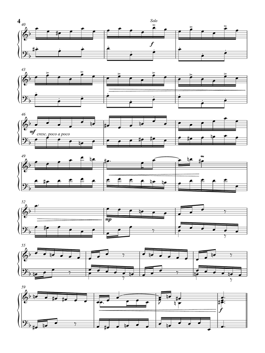 Concerto in D Minor - After Oboe Concerto by A. Marcello (As played by Víkingur Ólafsson Piano Solo scores gallery preview page 5