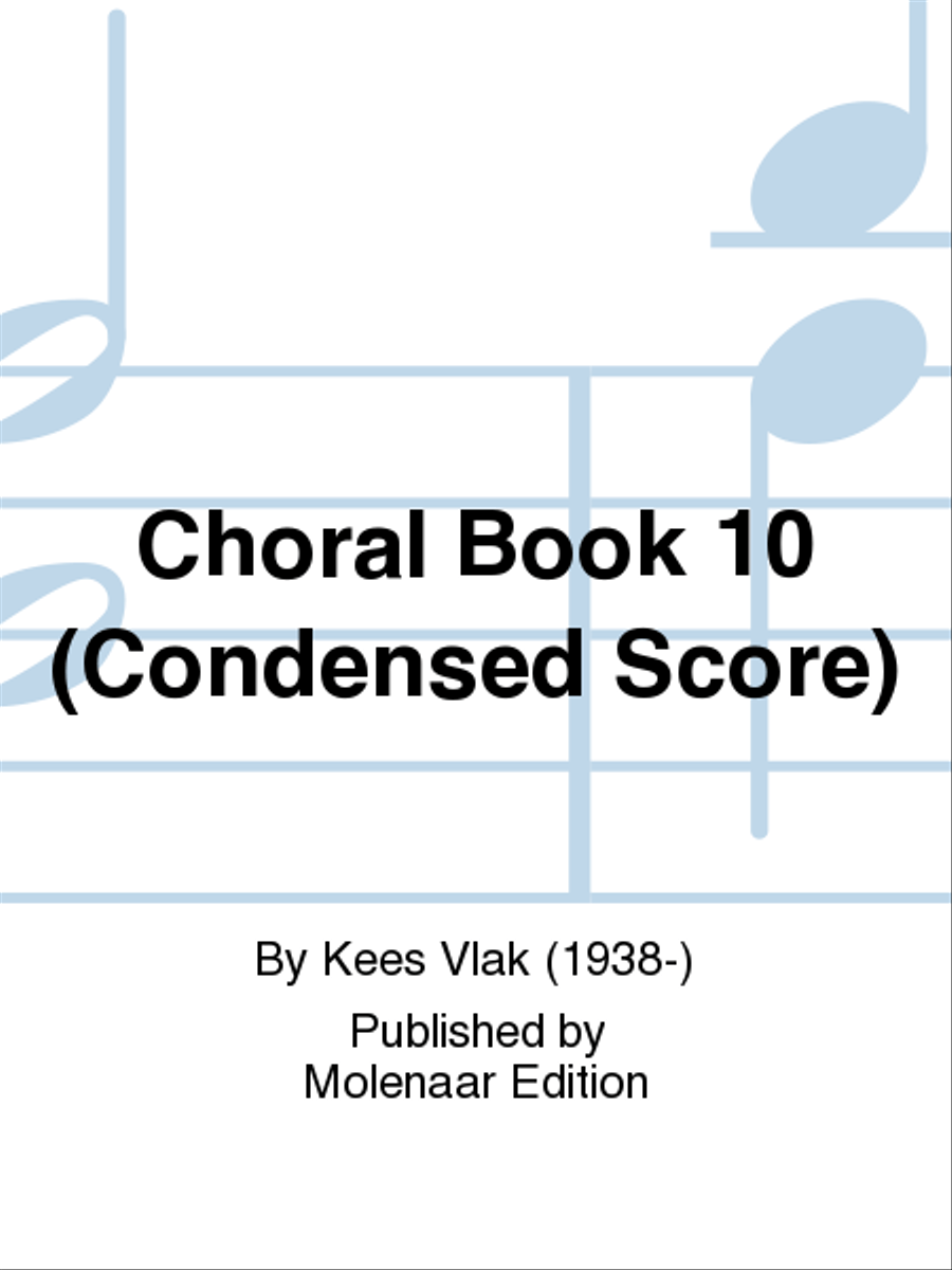 Choral Book 10 (Condensed Score) Choir scores gallery preview page 1