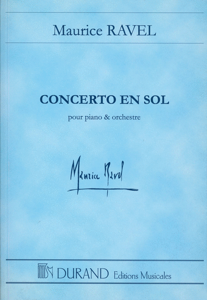 Concerto En Sol Pour Piano Et Orchestra
