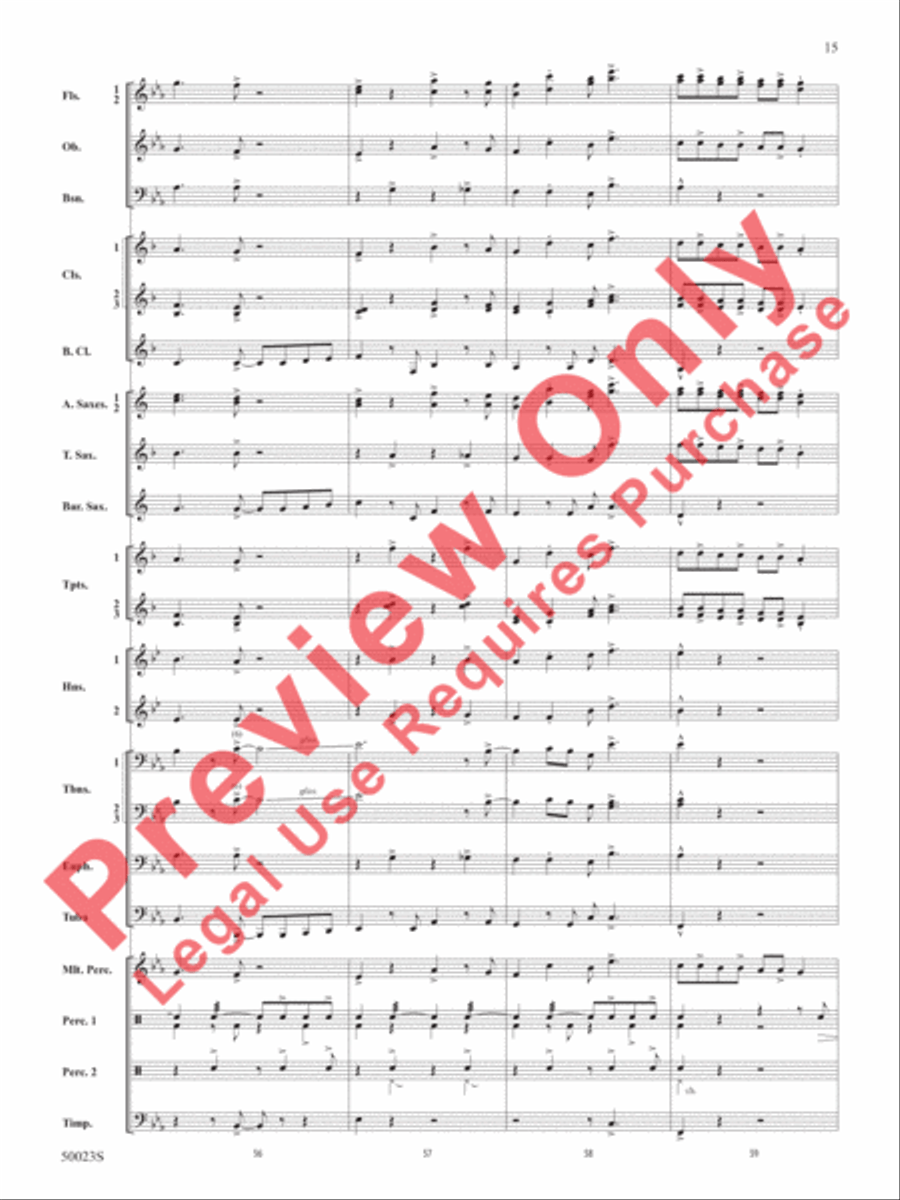 A New Orleans Nutcracker Suite Concert Band scores gallery preview page 16