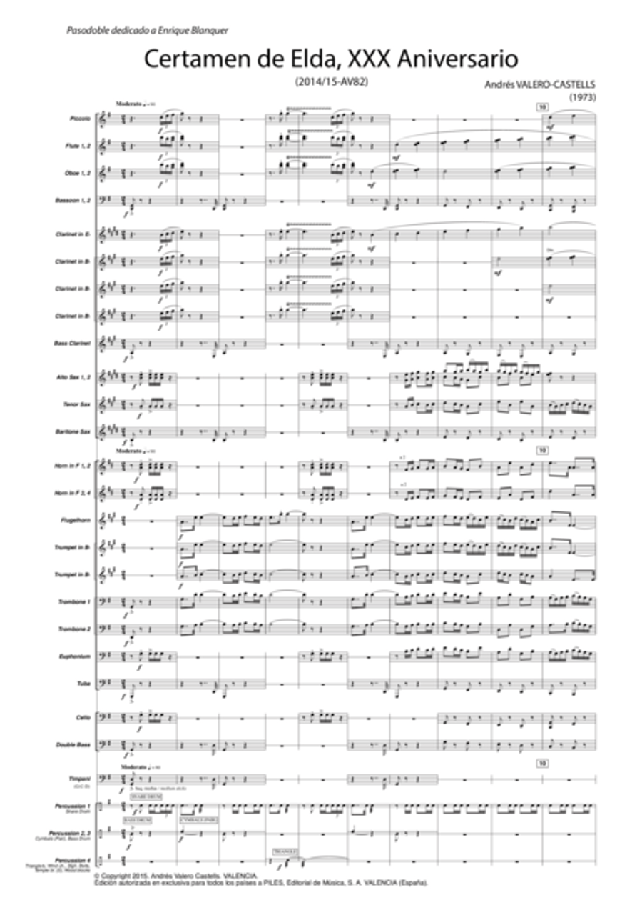 Certamen de Elda, XXX Aniversario Concert Band scores gallery preview page 2