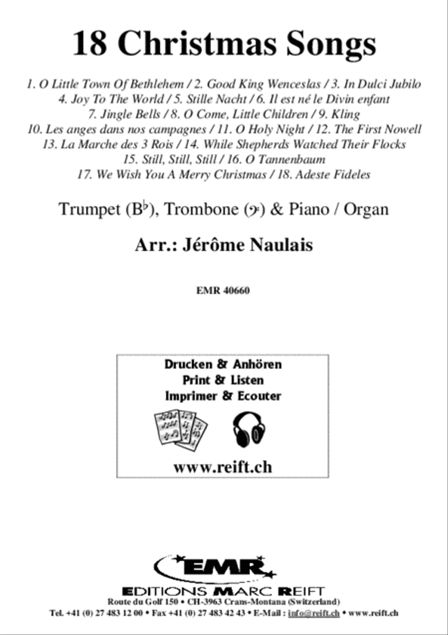 18 Christmas Songs Brass Ensemble scores gallery preview page 2