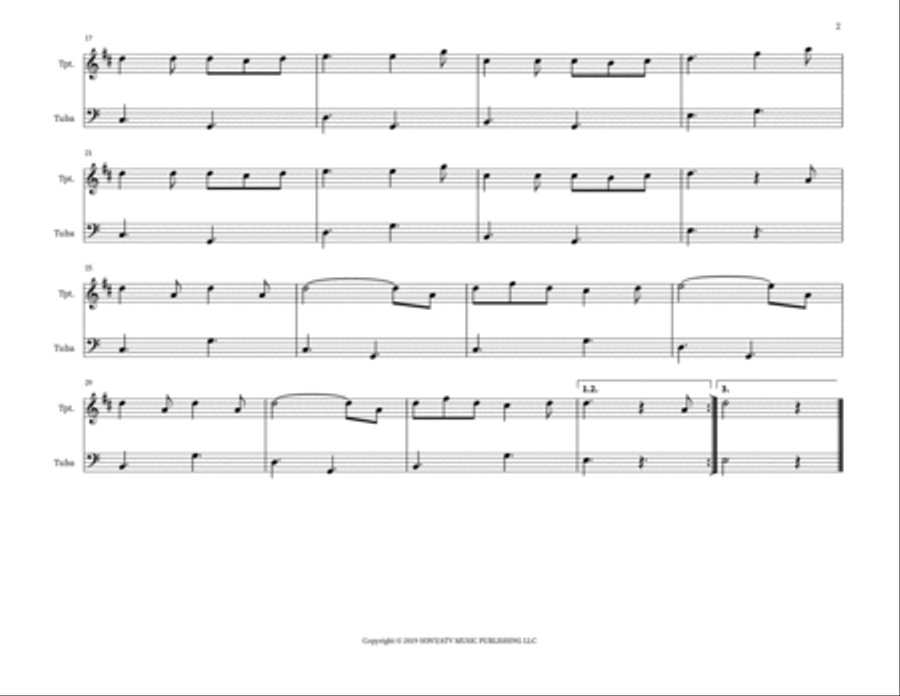 La Raspa La Raspa Brass Duet scores gallery preview page 2
