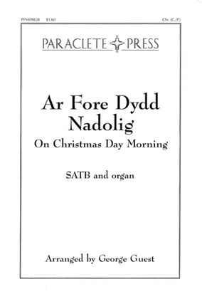 Book cover for Ar Fore Dydd Nadolig (On Christmas Morning)