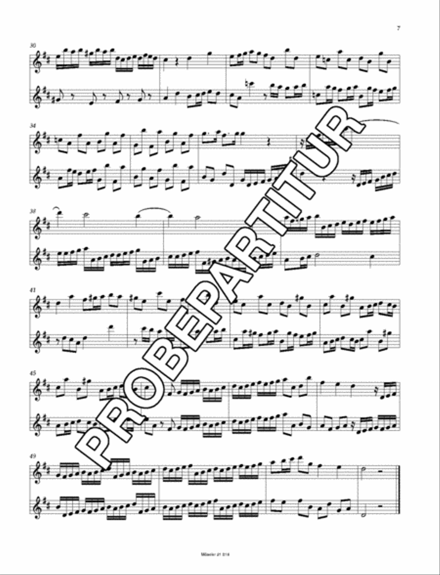 6 Duette/Sonaten op. 2 TWV 40:101-106 Flute scores gallery preview page 8