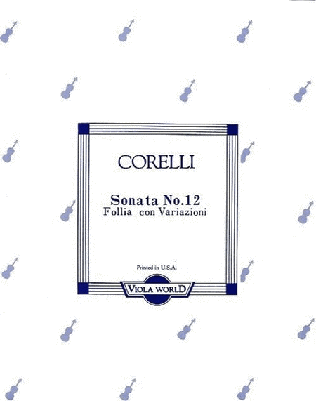 Corelli - Sonata Op 5 No 12 La Folia Viola/Piano