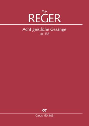 Book cover for Acht deutsche geistliche Gesange