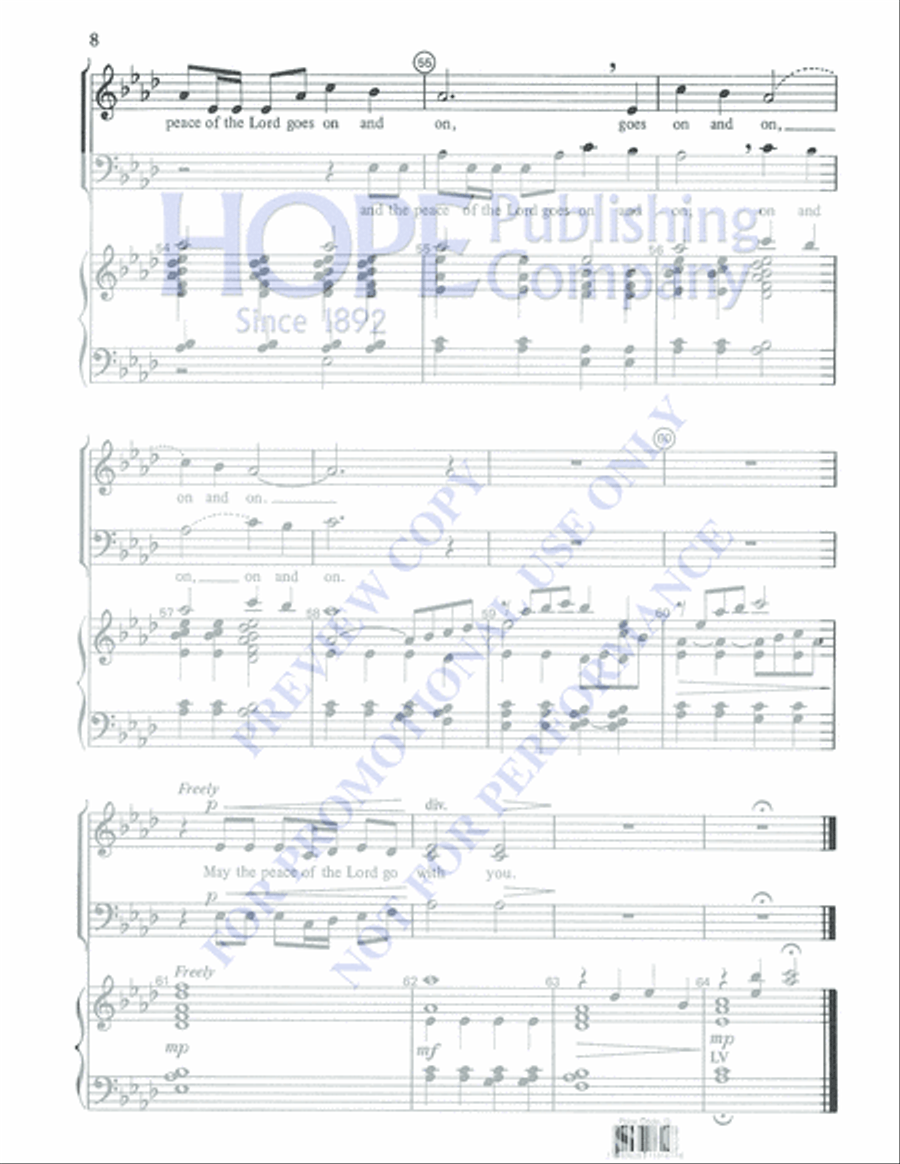 May the Peace of the Lord 3-Octaves scores gallery preview page 8