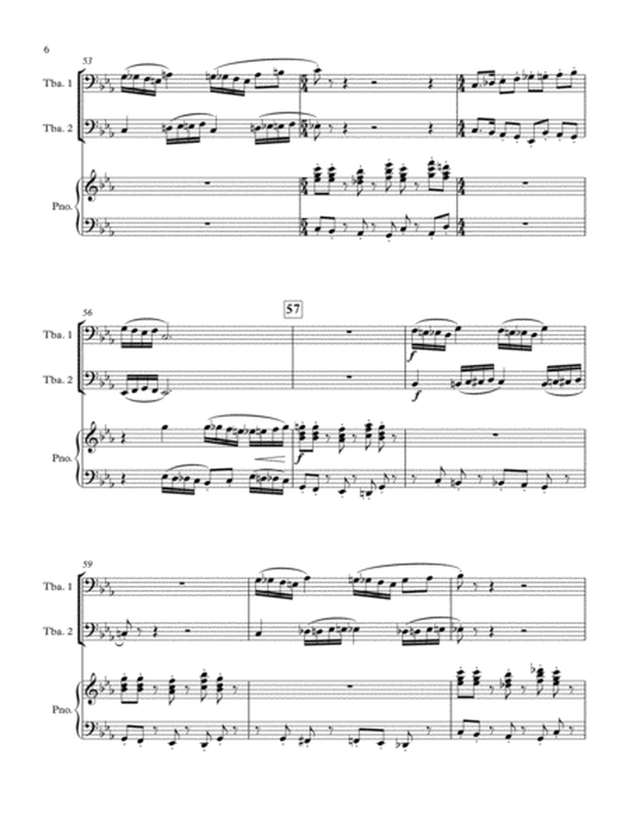 Bachburg Concerto No. 5 for Two Tubas and Piano image number null