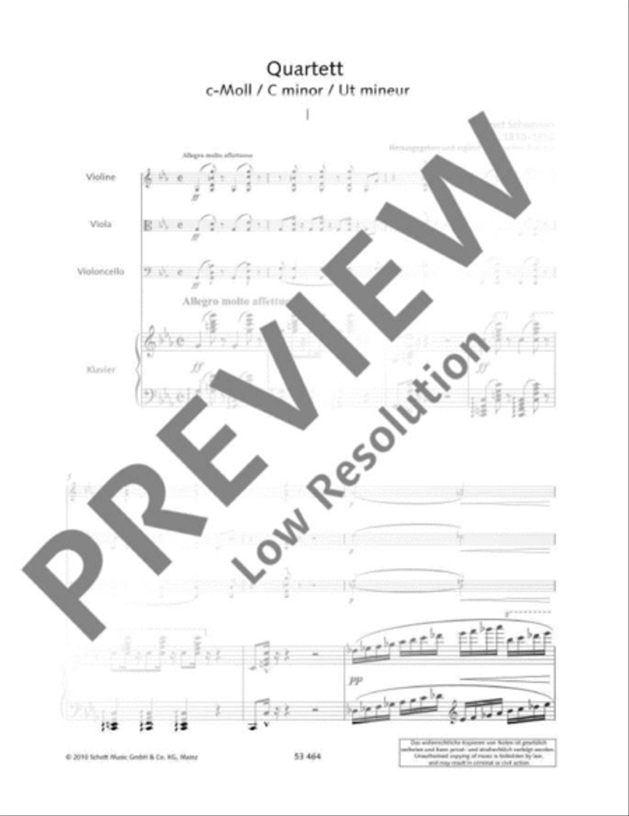 Quartet C minor Cello scores gallery preview page 8