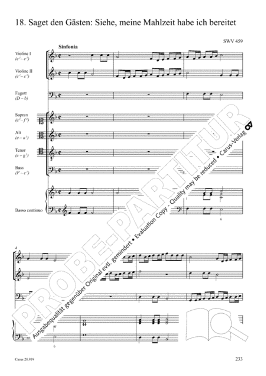 Opera varia I. Works with 1-7 parts (Complete edition, vol. 19) [Werke mit 1-7 obligaten Stimmen] Score scores gallery preview page 290