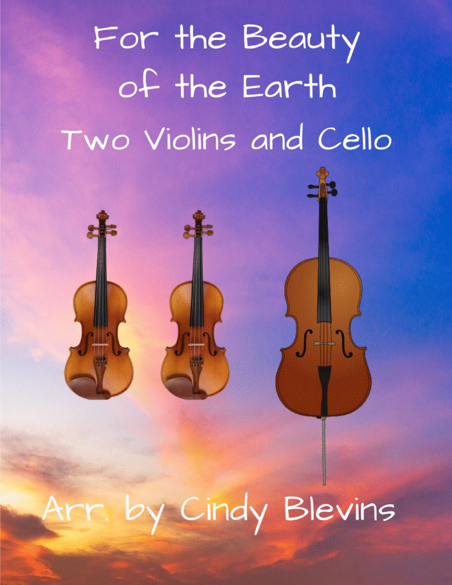 For the Beauty of the Earth, for Two Violins and Cello String Trio scores gallery preview page 1