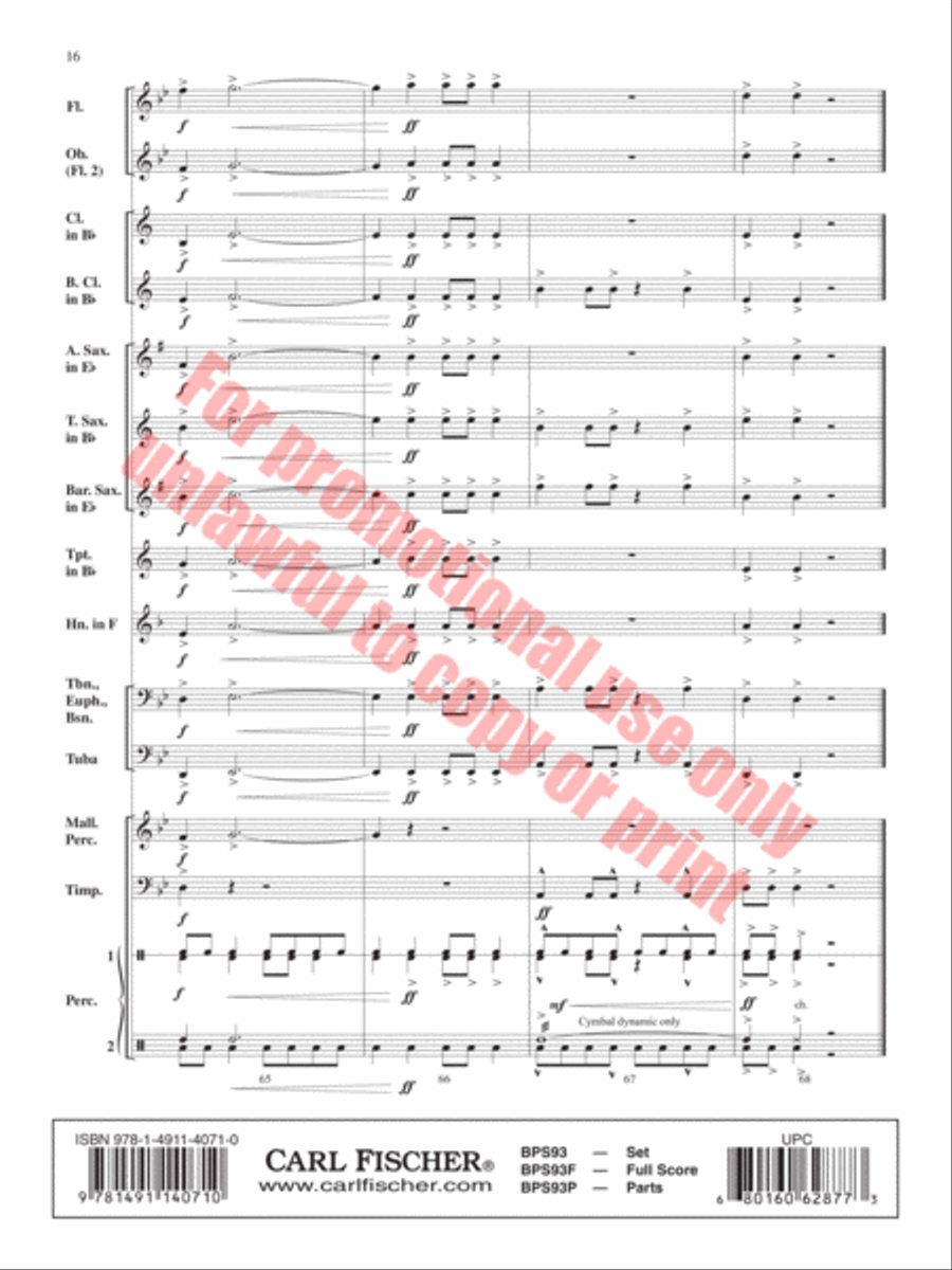Adventure in India Concert Band scores gallery preview page 17