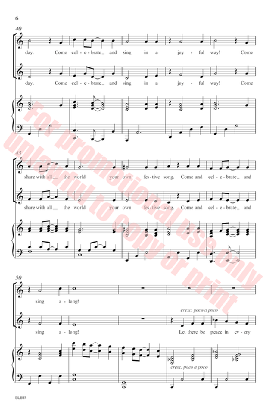 Celebrate and Sing Celebrate and Sing 2-Part scores gallery preview page 7