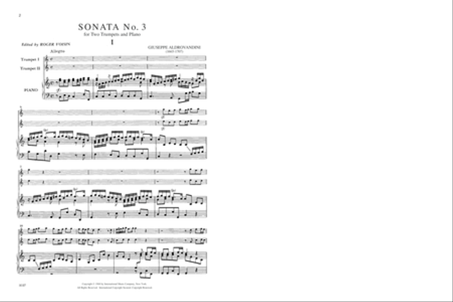 Sonata No. 3 In C Major, Opus 12 Trumpet Duet scores gallery preview page 2