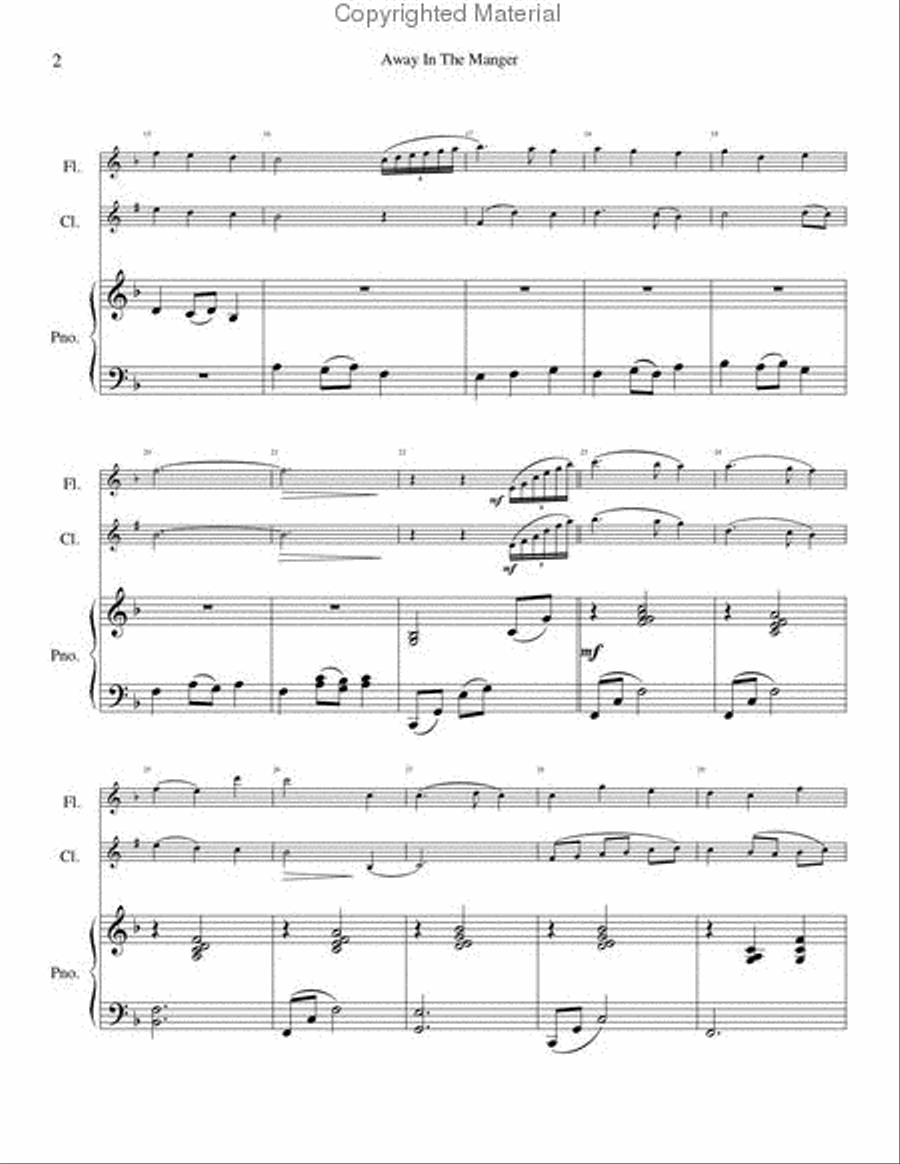 Away In The Manger Away In The Manger Woodwind Ensemble scores gallery preview page 4