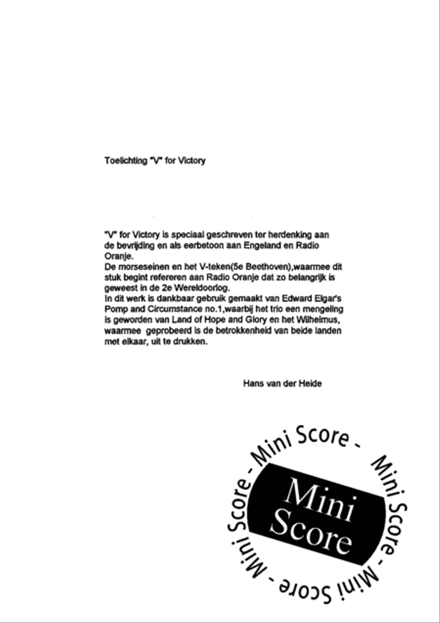 V for Victory Fanfare Band scores gallery preview page 4