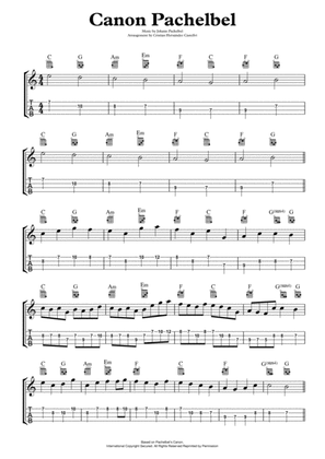 Canon in C from "Pachelbel's Canon" for Ukulele