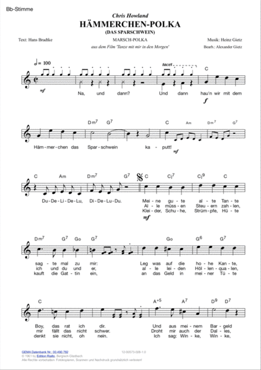 Hammerchen-Polka Voice scores gallery preview page 4