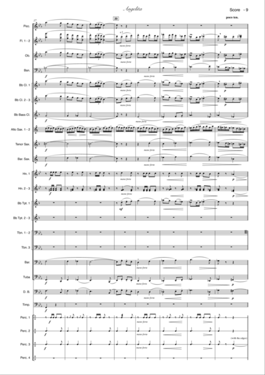 Angelita. Pasodoble Concert Band scores gallery preview page 4