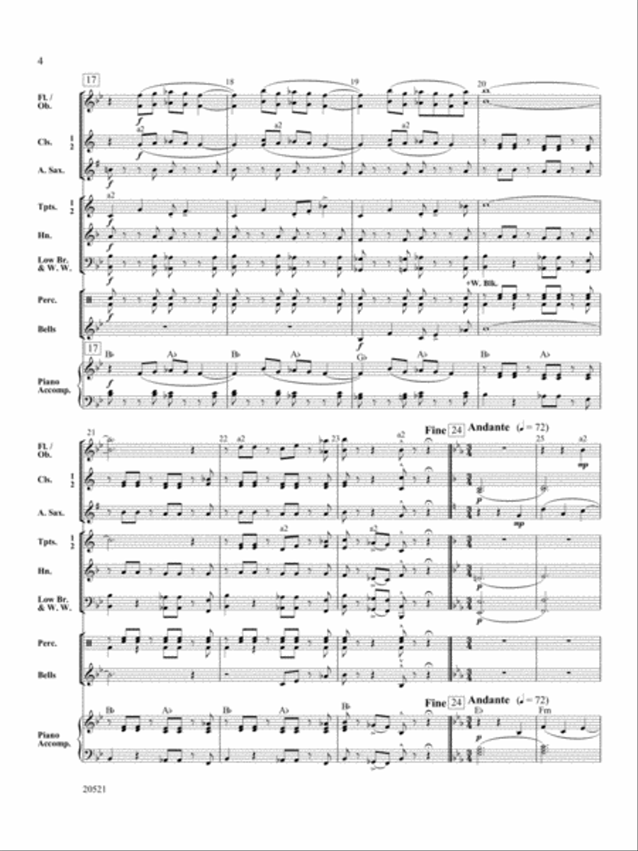 Cedar Canyon Roundup: Score Concert Band scores gallery preview page 4
